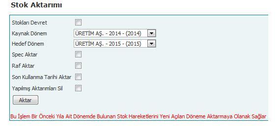 21-Banka Talimatları Aktarımı: Önceki dönemdeki banka talimatlarının (havale edilmeyen ve aktarılacak dönemde ödeme tarihi, o yıl içinde olup ödenmeyenler) bir sonraki döneme aktarılır.