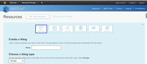 görülen AWS IOT servisi, sensörler, gömülü cihazlar veya akıllı cihazlar gibi İnternet bağlantısı olan çift yönlü nesneler arasında iletişim, güvenlik ve bulut ortamında çalışmayı sağlayan bir