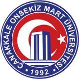 T.C. ÇANAKKALE ONSEKİZ MART ÜNİVERSİTESİ REKTÖRLÜĞÜ Genel Sekreterlik Sayı : 13186036-199-E.