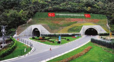 3,7 km lik Libadiye - Büyük Çamlıca Tüneli 7,45 km lik Dolmabahçe - Levazım Tüneli 0,075 km lik Silahtarağa Cad.
