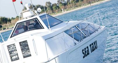 Sea Taxi 35 deniz aracı, körfezi dolaşmadan yolcular için hızlı ve güvenli bir