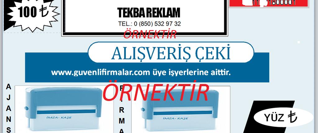 ANLAŞMA YAPILAN FİRMALARA PLATİNUM PAKET İÇİN 500 TL, GOLD PAKET İÇİN 300 TL DEĞERİNDE ALIŞVERİŞ ÇEKİ HEDİYE EDİLECEKTİR. ALIŞVERİŞ ÇEKLERİNİN KULLANIM USULLERİ; WWW.GUVENLİSİTELER.