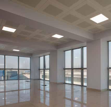 TILE ZONE 40S Lumuner Tile Zone 40S modeli bütün 600x600 mm metal ve taşyünü asma tavan sistemleri ile uyumlu bir LED aydınlatma armatürüdür.