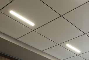 Lumuner Tile Line 1 is a luminaire model suitable for all 600x600 metal and mineral fibre ceiling systems. Lightning fixtures can be arranged in different combinations in the ceiling.
