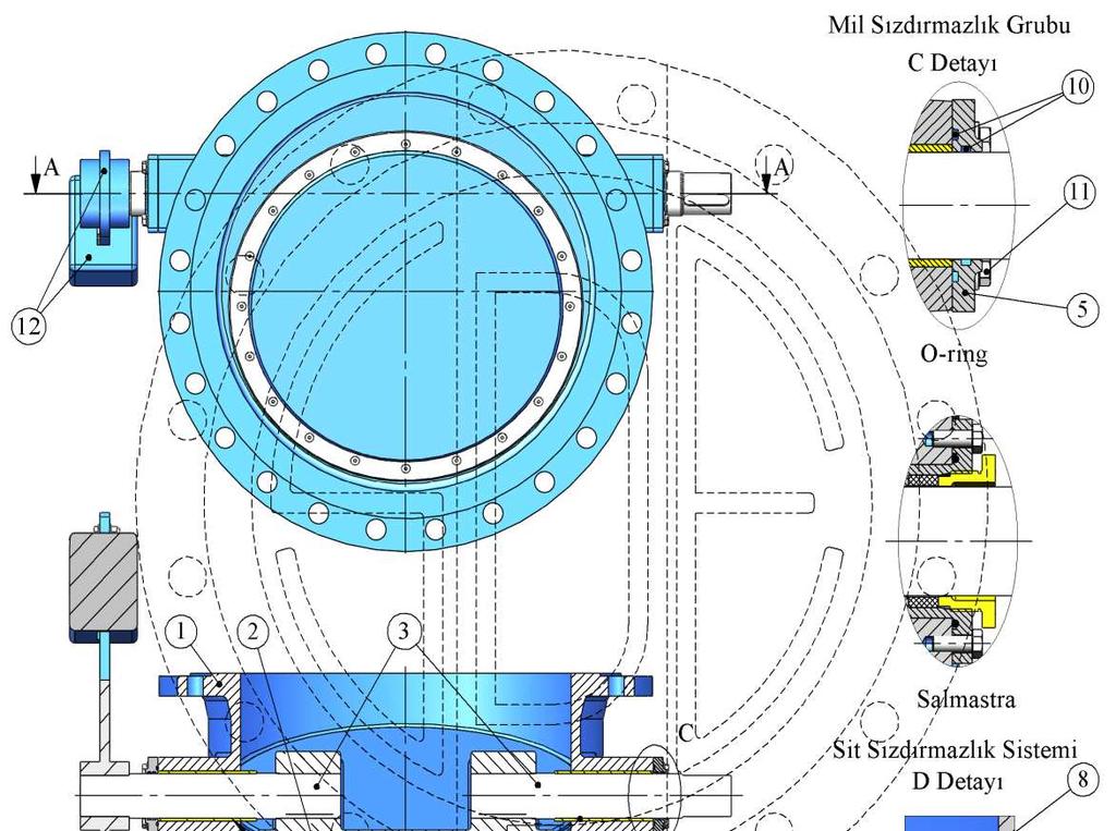 Ürün Kodu: TLCE TİLTİNG TİP ÇEKVALF No Parça Adı Malzeme Açıklama EN Standardı Malzeme No GGG 40 ENGJS45015 0.7040 Sfero Döküm 1 Gövde GGG 50 ENGJS5007 ST 372 Çelik İmalat EN 10025 1.