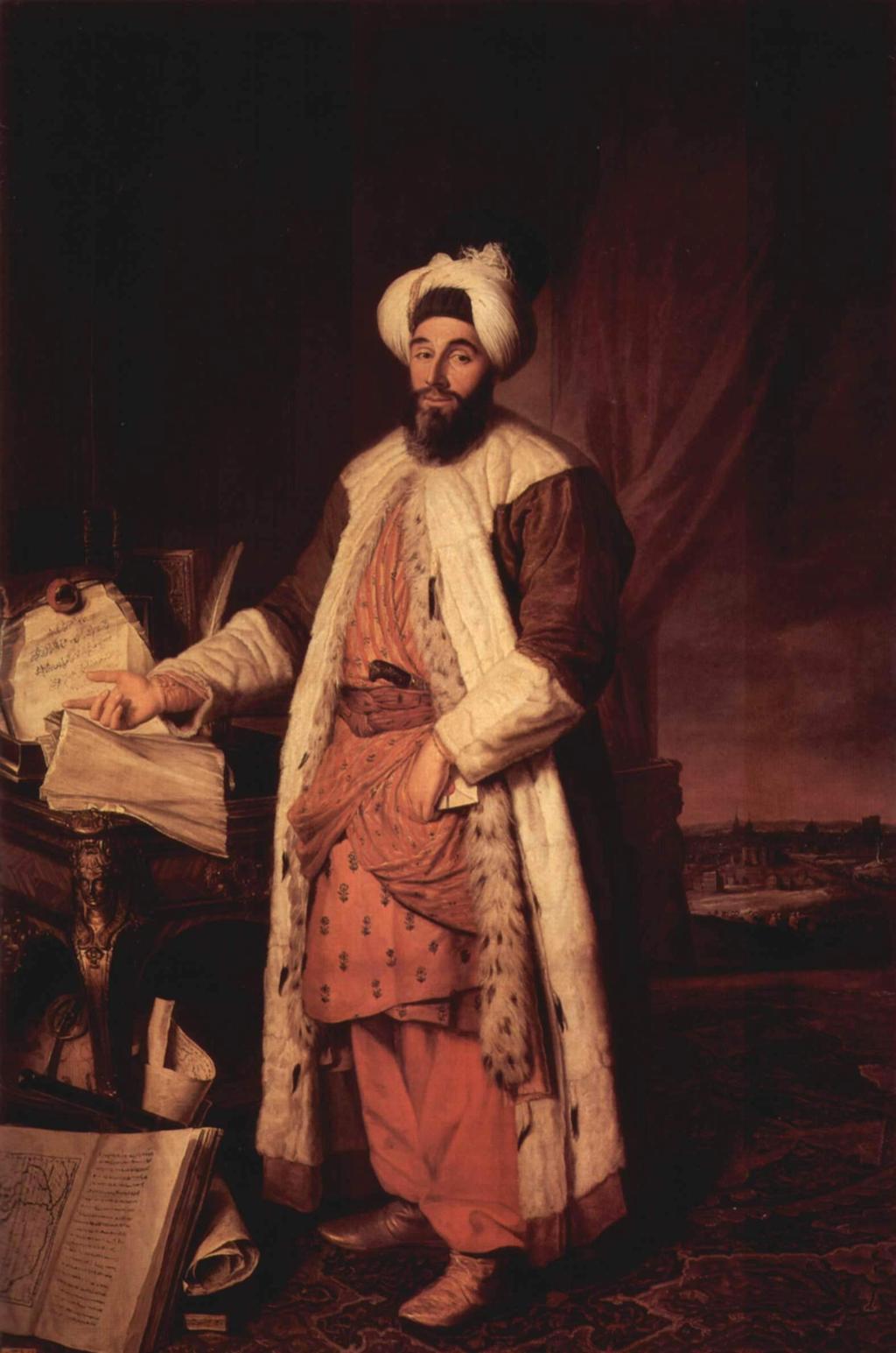 1720-1721 yılları arasında Paris te elçi olarak bulunan Yirmisekiz Mehmet Çelebi nin oğlu Sait Mehmet Efendi Paris te