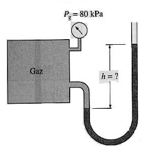 KDN03-9 6. Soru) Bir gaz tankında gaz basıncını ölçmek üzere hem basınç ölçer hem de manometre sistemi konulmuştur.