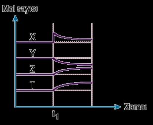 X in gazının derişimi başlangıca göre artar T katısının mol sayısı artar ancak derişimi değişmez. Kc değişmez. A.Derişimin Etkisi 2.