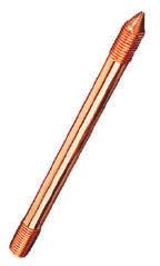 TOPRAKLAMA ELEKTROTLARI - Earthing Electrodes Bakır Kaplı Çelik Topraklama Çubuğu Copper Plated Steel Earthing Rod Product Code KAPLAMA KALINLIĞI Plating Thickness (Micron) ÇAP - UZUNLUK Diameter -