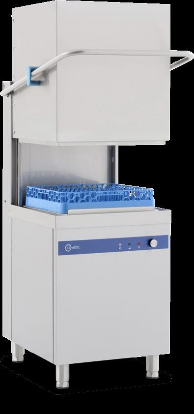 Giyotin Bulaşık Yıkama Makineleri Hood Type Dishwashers 60-90-120-180 saniyeye ayarlanabilir 4 farklı yıkama programı, 3,3 litre su tketim ile 1 sepet bulaşık yıkanabilir, Özel olarak tasarlanmış