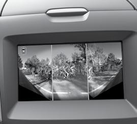 1. 180 0 Görüş Sağlayan Ön Kamera Sistemi Ford Galaxy nin önünde bulunan küçük bir kamera aracınızın dokunmatik ekranında bölünmüş bir ekran görüntüsü oluşturur, böylece aracın önünde kör noktada