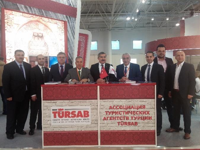 MITT Moskova Fuarı na TÜRSAB ı temsilen Birliğimiz Genel Sekreteri Çetin Gürcün ve AR-GE Departmanı ndan Fatih Gönül katıldı.