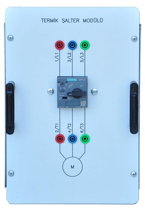 Farklı renklerde 4 adet sinyal lambası -36 TERMİK ŞALTER MODÜLÜ Yalıtkan panelli metal kutu 3 kademende ayarlanabilir akım
