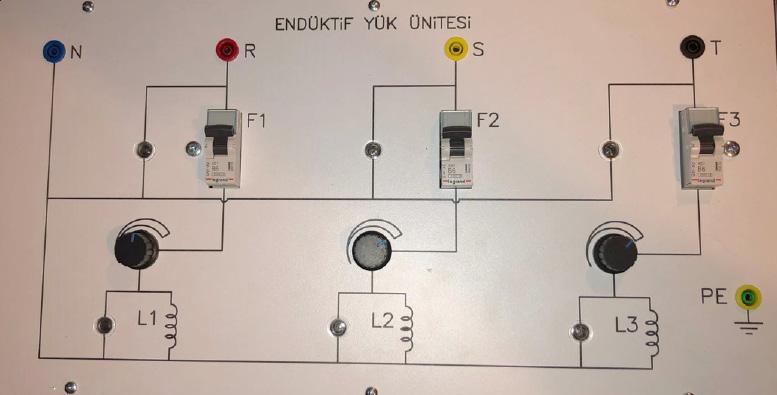 yalıtımlı, 4mm banana soket -55 POTANSİYOMETRE MODÜLÜ 1 Kilo Ohm (±5) değerinde potansiyometre Güç 500W Tüm uçları modül dışına taşınmış -56