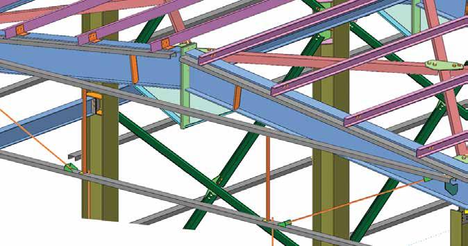 Tüm detay çizimlerinin ve bağlantı tasarımlarının, ProtaStructure dan otomatik aktarılan 3-Boyutlu yapısal model üzerinde, konstrüktörlerin ve mühendislerin alışkanlıklarına en uygun şekilde