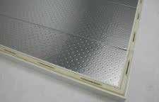 All cold storage panels have 80 mm thickness, 42 kg/m³ density with high pressure polyurethane insulation and appropriate to B3 degree of incombustibility according to DIN 4102 regulations.
