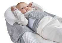 Juno Yatağın tasarımında öne çıkan karın bandı, doğumdan itibaren bebeğinizin dönmeye başlamasına kadar hareket özgürlüğünü engellemeden ona rahat ve güvenli bir ortam sağlar.