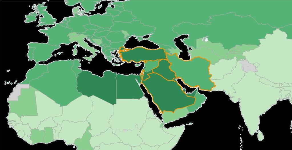 Türkiye de ve Orta Doğu da obezite prevalansı Turkey (2016):