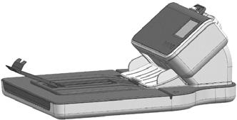 Alaris Entegre A4/Geçerli Boyut Düz Yatak Aksesuarının Kullanımı Çıktı tepsisi özelliklerinin ayarlanması Tarayıcı düz yatağın üzerine yerleştirildiğinden, tarayıcı üzerindeki çıktı tepsisi