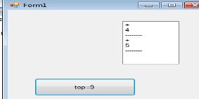 adres //aliatalay.net Böte Bölümü VİSUAL 2008 BASİC ders notlarının bir kısmı 27 a = InputBox("veri giriniz") ListBox1.Items.Add("+") 'enter görevi görür ListBox1.Items.Add(a) ' klavyeden girilen a yı ekrana basmak ListBox1.