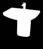 ARES Lavabo Washbasin ARES Yarım Ayak Half Pedestal 195 128 195 128 Ağırlık Weight:
