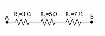 Çözüm: R =R +R +R = 3 + 5 + 7 = 15? T123 1.2.1.3. Akım Geçişi Devre akımı seri bağlı tüm dirençlerin üzerinden geçer. Şekil 1.5: Seri devrede akım geçişi 1.2.2. Kirşof un Gerilimler Kanunu Kirşof, Gerilimler Kanunu ile; devreye uygulanan gerilim, dirençler üzerinde düşen gerilimlerin toplamına eşittir der.