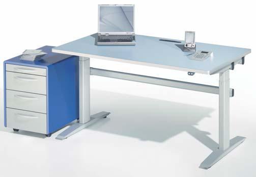 Idea + M Vitaflex Idea + Motion Komple set Kademesiz elektrikli yükseklik ayarı Dikdörtgen / kare masalar için Kesonlu dikdörtgen