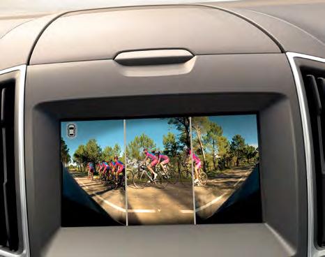 İstediklerinizden daha fazlası 180 0 görüş sağlayan Ön Kamera Sistemi Ford S-MAX in önünde bulunan küçük bir kamera aracınızın dokunmatik ekranında bölünmüş bir ekran