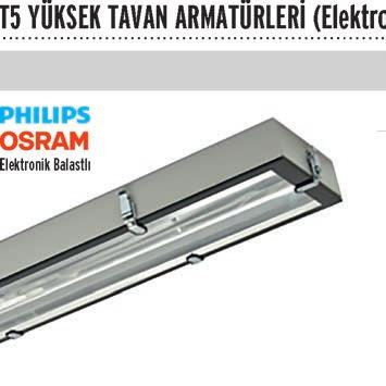 T5 YÜKSEK TAVAN ARMATÜRLERİ T5 YÜKSEK TAVAN ARMATÜRLERİ () SÜ-YT-54 SÜ-YT-54-KT x54w Yüksek Tavan Armatürü x54w Yüksek Tavan Armatürü ( 90 Dk. Acil Ayd.