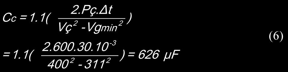 Çıkış kondansatörü değeri, Benzetim modelinde bu değer 680 μf olarak seçilmiştir. Her iki devrenin de benzetim parametreleri aynıdır ve Tablo 2 de verilmiştir.