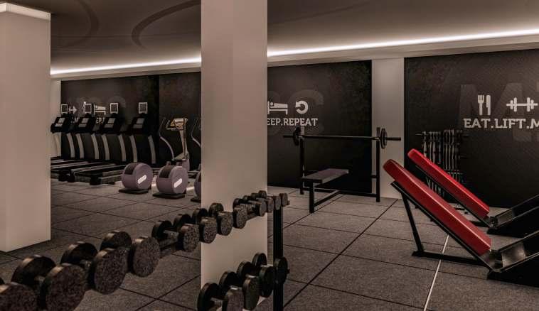 aktivitelerin zevkle yapılabileceği fitness salonlarında