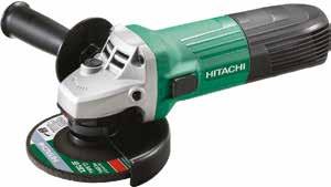 AVUÇ TAŞLAMALAR G 12STA 115 mm / 600 W Avuç Taşlama 3 600W lık sağlam Hitachi motoru Tek elle kavranabilen ince gövde çapı Yavaş başlangıç özelliği ile ilk çalışma anında devir kademeli olarak