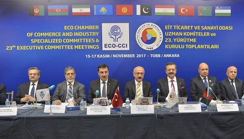 Ekonomik İşbirliği Teşkilatı Ticaret ve Sanayi Odası (EİT TSO) 23. Yürütme Kurulu Toplantısı nda konuşan TOBB Başkanı M.