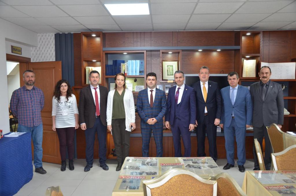 Sanat Okulu Müdürü Zeki ÖZKAN ile beraberinde kurum yöneticileri ve Disiplin Kurulu Başkanı Murat BAŞARAN SAĞRA katıldı.