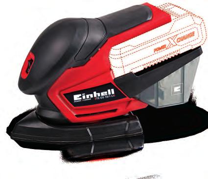 Einhell Akülü Zımpara AKÜLÜ ZIMPARA TE-OS 18/1 Li solo Akü Voltajı / kapasite 18 V / - Titreşim hızı Titreşim çapı, Ø Zımpara kağıdı ölçüleri Ürün