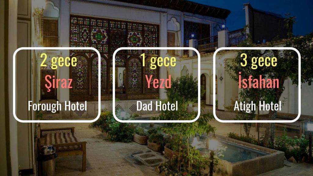 Bu yüzden kalacağımız yerleri özenle seçiyoruz. Beş yıldızlı oteller yerine butik otelleri tercih ediyoruz. İran'da booking.
