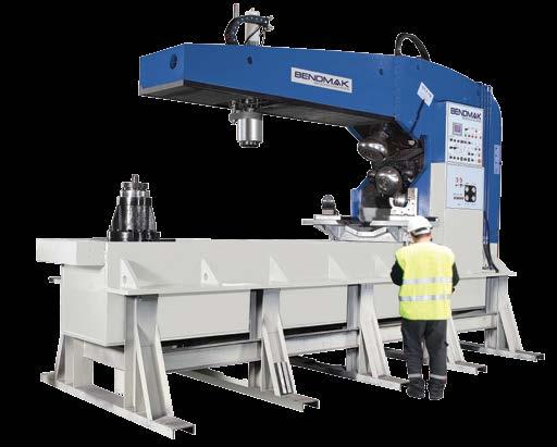 BFM BOMBE KENAR SIVAMA MAKİNESİ FLANGING MACHINE Standart Features Standart Özellikler The machine frame built of high strength materials by electro welding and stress relieved prior to the machining