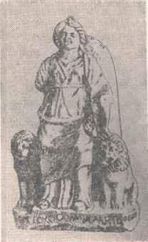 192 ÖMER ÇAPAR Resim: 1. Kütahya'dan ele geçmiş bir Kybele heykelciği. Roma devri (M.Ö. III veya II. nci yy.) Resim: 2 İznik'de bulunan Roma çağına (M.Ö.IInci yy.) ait Kybele heykelciği.
