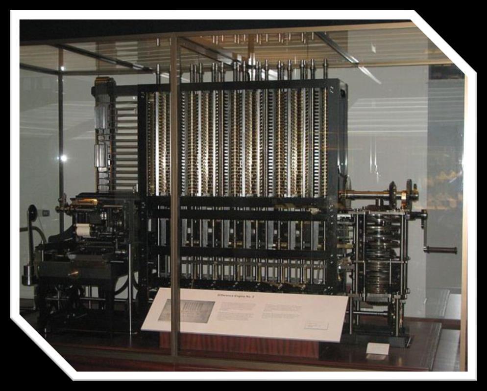 Bilgisayarın Tarihçesi Fark Makinesi 1830 da İngiliz