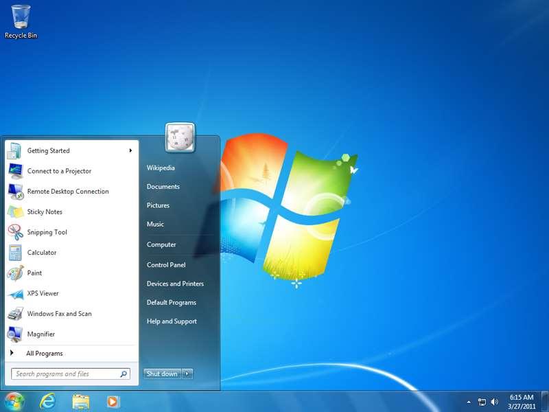 Windows 7 Bilgisayar,