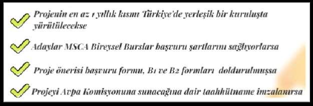 TÜBİTAK MSCA Bireysel Burslar Öndeğerlendirme Desteği TÜBİTAK proje önerilerine ön-değerlendirme desteği veriyor!