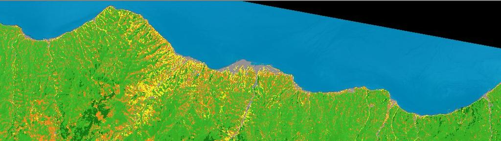 Landsat görüntüsünde detaylar göz önüne alındığında, sınıflar arası ayırt edilebilirlik 3m yersel çözünürlüğünden dolayı daha güçtür.