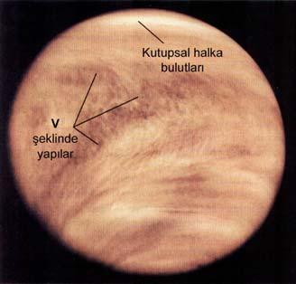 6 Venüs atmosferindeki çevrim hareketleri katmanlarının gezegen etrafında 4 günde bir döndüğü saptanmıştır.
