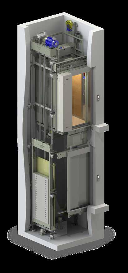 makine dairesiz paket asansör Machine roomless complete lift with gearless machine Emniyetli, standartlara uygun, konforlu, sessiz, uzun ömürlü ve yüksek Fiyat kalite performansı sayesinde mutlak