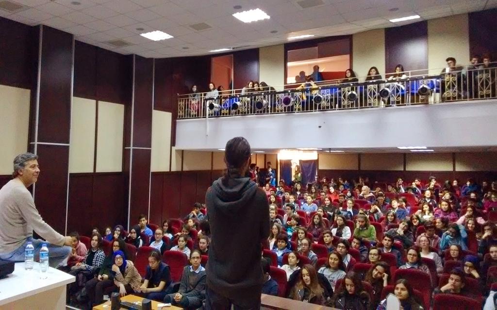 Antalya Anadolu Lisesi söyleşimiz sırasında amatör