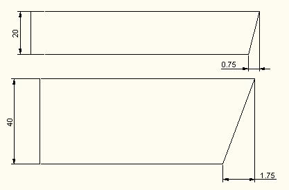 PLAZMA İLE KESMEDE KALİTE Aşağıda verilen örnekte 20 mm kalınlığında parça ile 40 mm parça arasında plazma