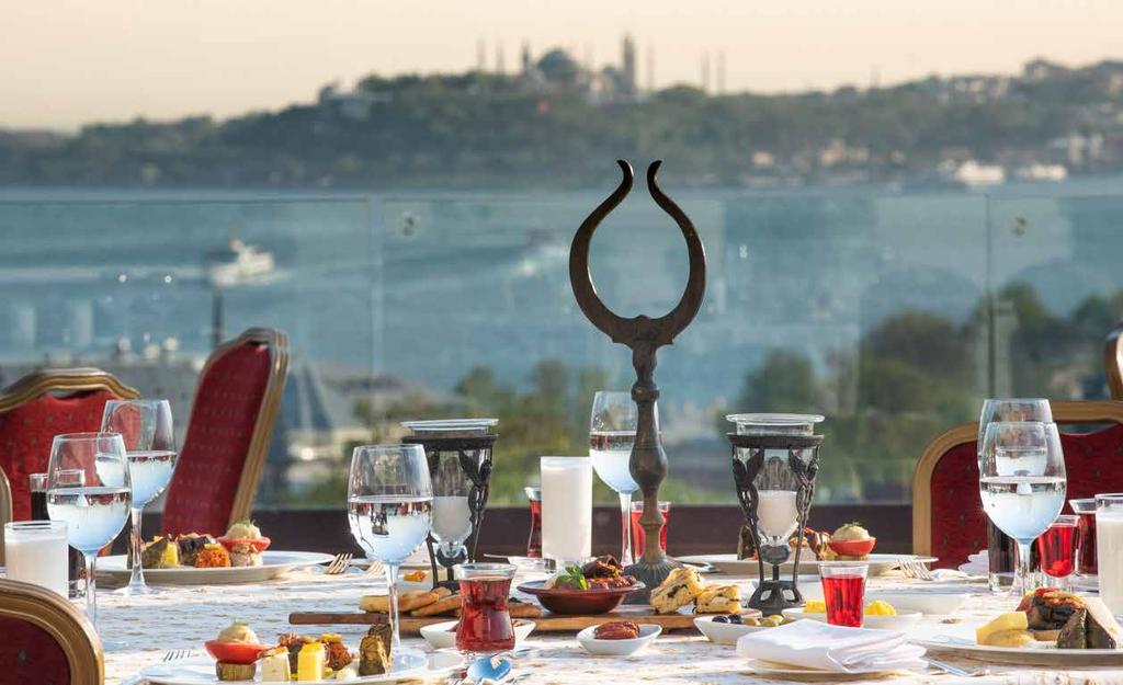 RAMADAN AT THE CONRAD GELENEKSEL LEZZETLER ENJOY RAMADAN DINNER WITH A VIEW During Ramadan, join us for Iftar to enjoy outstanding flavors and service befitting the sultan of eleven months.