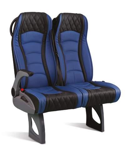 LEO Aşağı katlanır kolçak Yana açarlı Fixed and reclining backrest Armrest Side sliding movement Plus ve standart model seçenekleri Emniyet kemer seçenekleri 2 nokta ve 3 nokta Gazetelik ve yemek