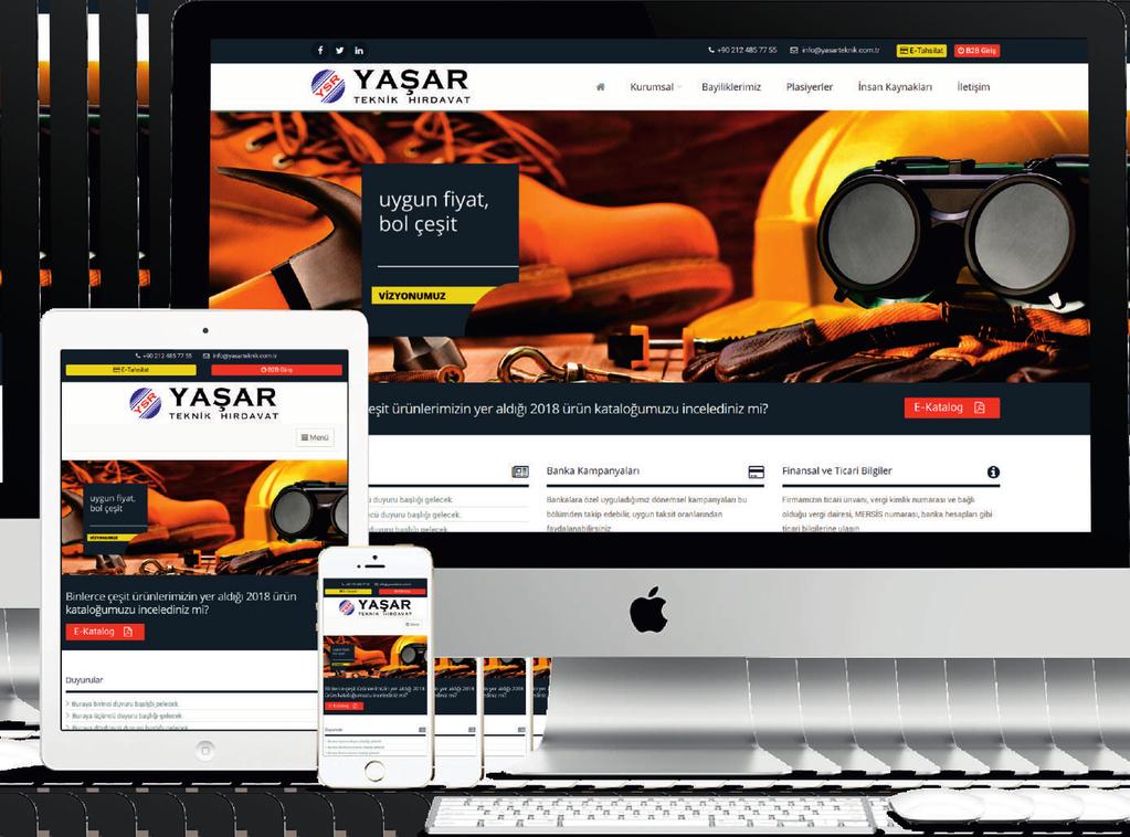 Yaşar Teknik Hırdavat B2B Yazılım Geliştirme Web Tasarım &