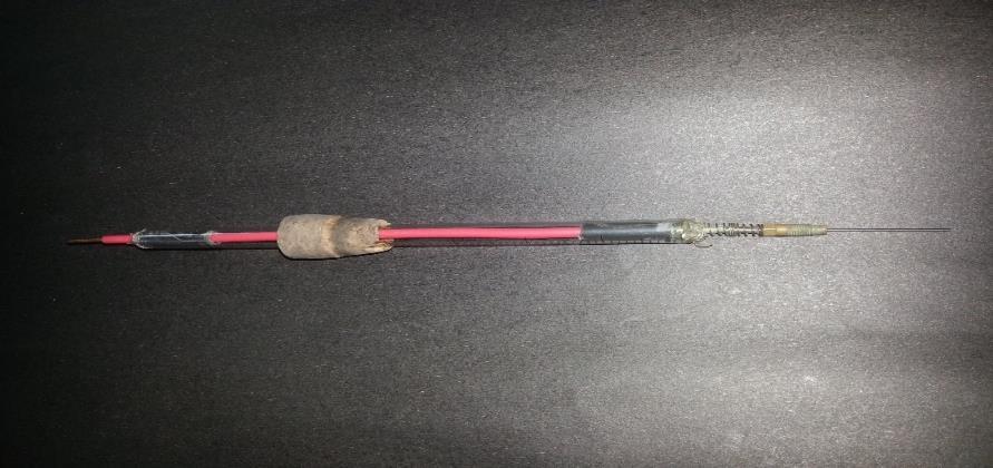 Şekil 3.4. Çalışma elektrotu olarak kullanılan 0,7 mm.